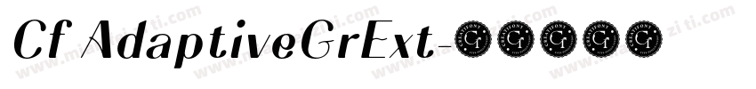 Cf AdaptiveGrExt字体转换